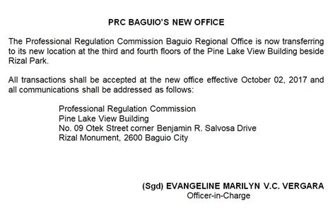 prc baguio address|PROFESSIONAL REGULATION COMMISSION (PRC) – .